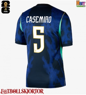 Brasilien Casemiro #5 Bortatröja VM 2026 Kortärmad